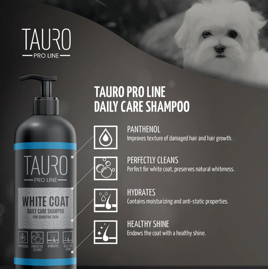 Tauro Pro Line - White Coat daily care shampoo 33.8FL OZ