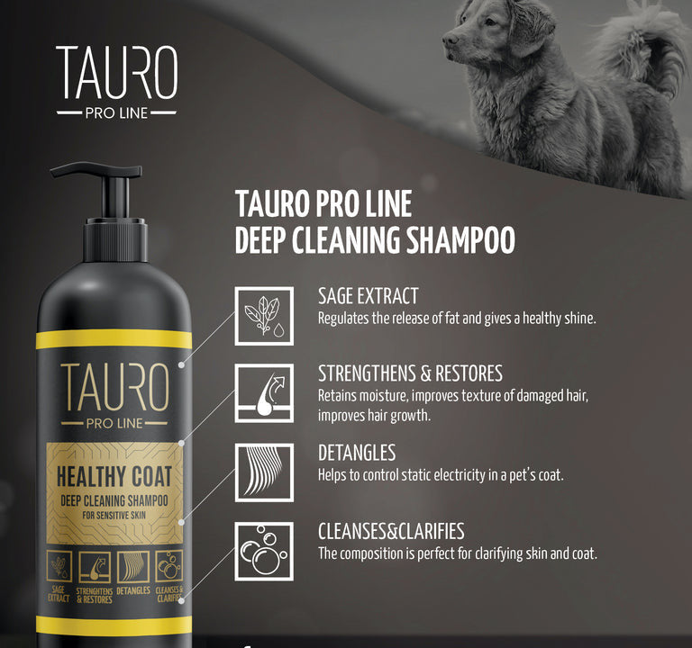 Tauro Pro Line - Healthy Coat deep cleaning shampoo 33.8FL OZ
