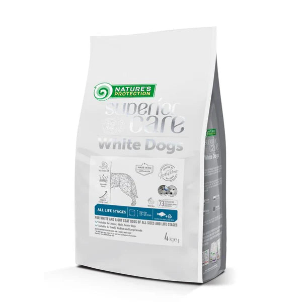 WHITE DOGS WHITE FISH ALL STAGES ( ANY SIZE , ANY BREED )